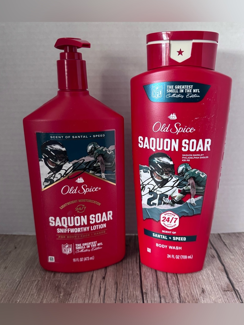 Old Spice Saquon Soar Body Wash & Lotion Set - Santal + Speed